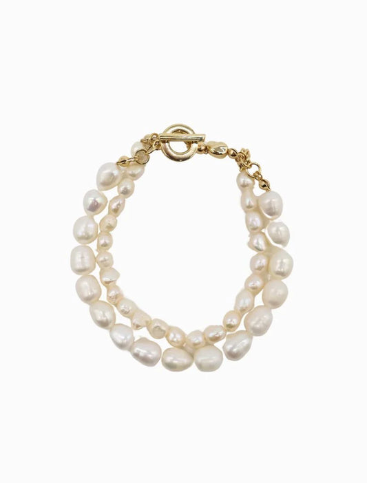 Double Strand Pearl Bracelet