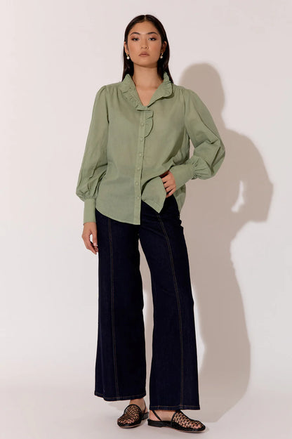 JANE VOILE SHIRT (SAGE)