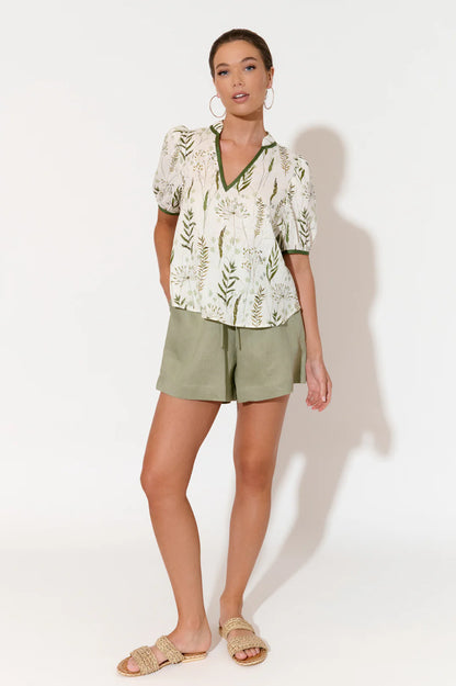 Sage Billy Linen Shorts