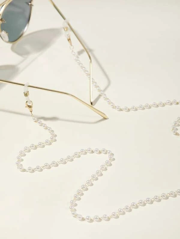 Faux Pearl Glasses Chain