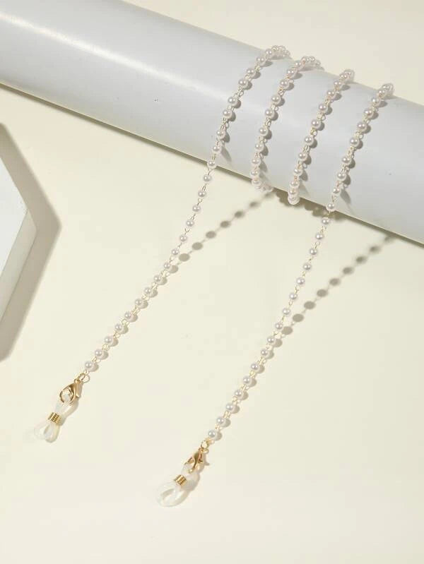 Faux Pearl Glasses Chain