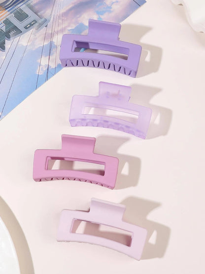 Purple Rectangle Hair Claw