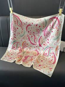 Silk Paisley Floral Scarf