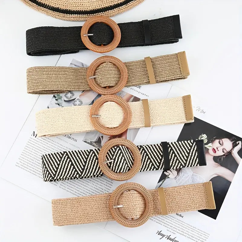 Boho Straw Belts