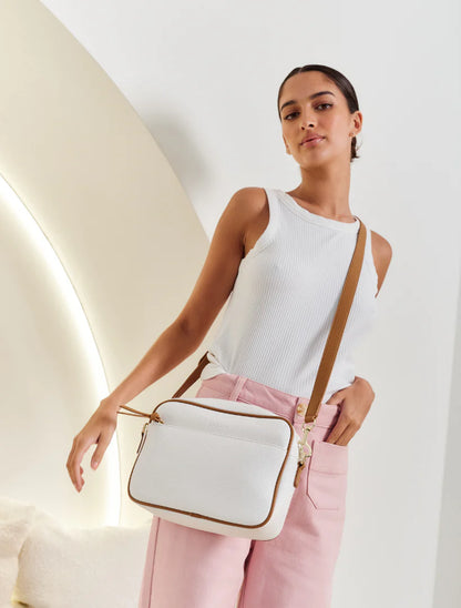 Leah Cross Body Bag White