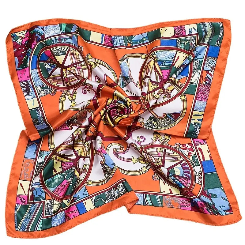 Tangerine Silk Bandana