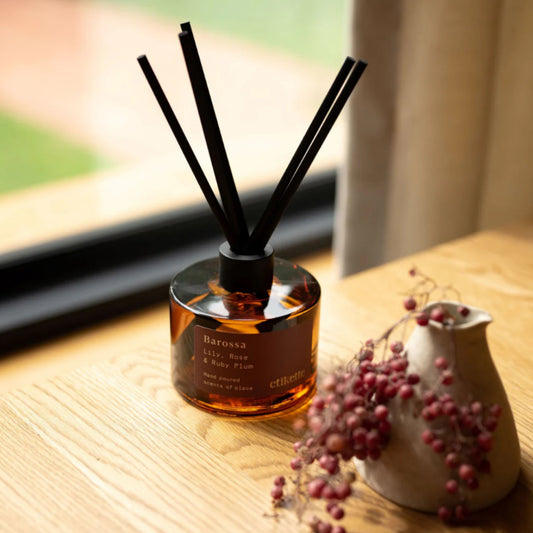 Eco Reed Diffuser ~ Barossa in Lily, Rose & Ruby Plum