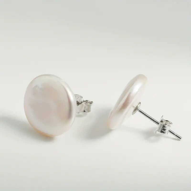 Coin Pearl Earrings