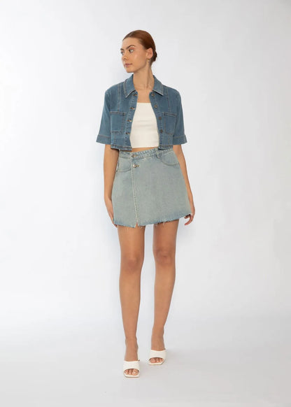 Leah Denim Skort