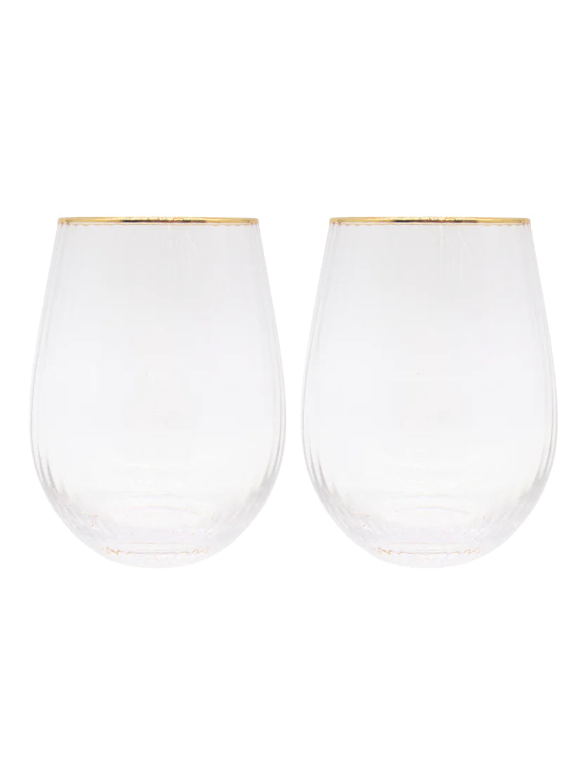 Soiree Crystal Gin Tumbler Clear (Set of 2)