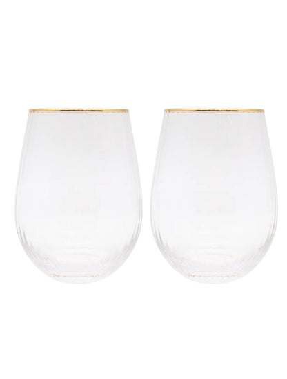 Soiree Crystal Gin Tumbler Clear (Set of 2)