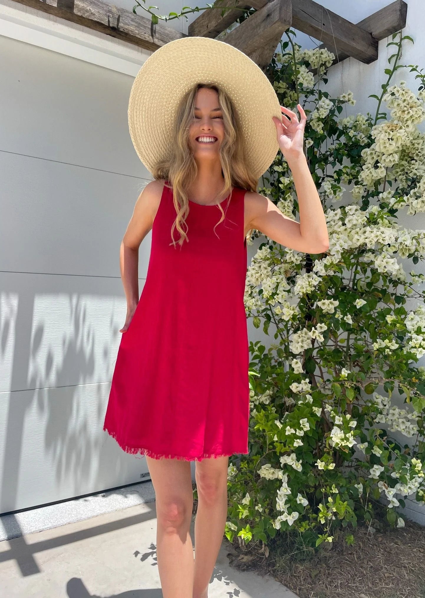 Freya Dress-Red