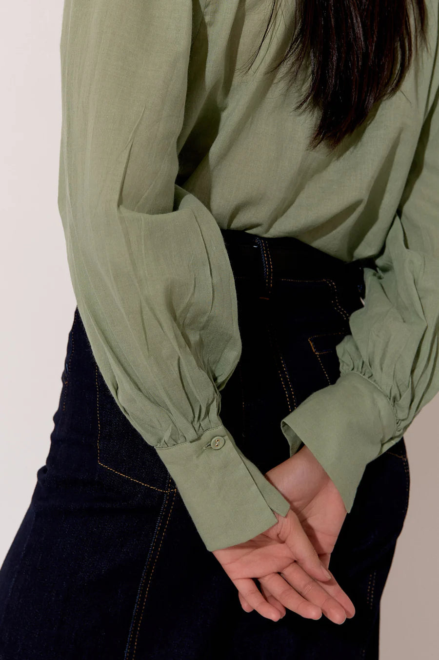 JANE VOILE SHIRT (SAGE)