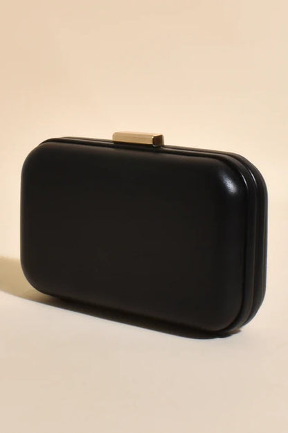 Emmaline Structured Event Clutch Black