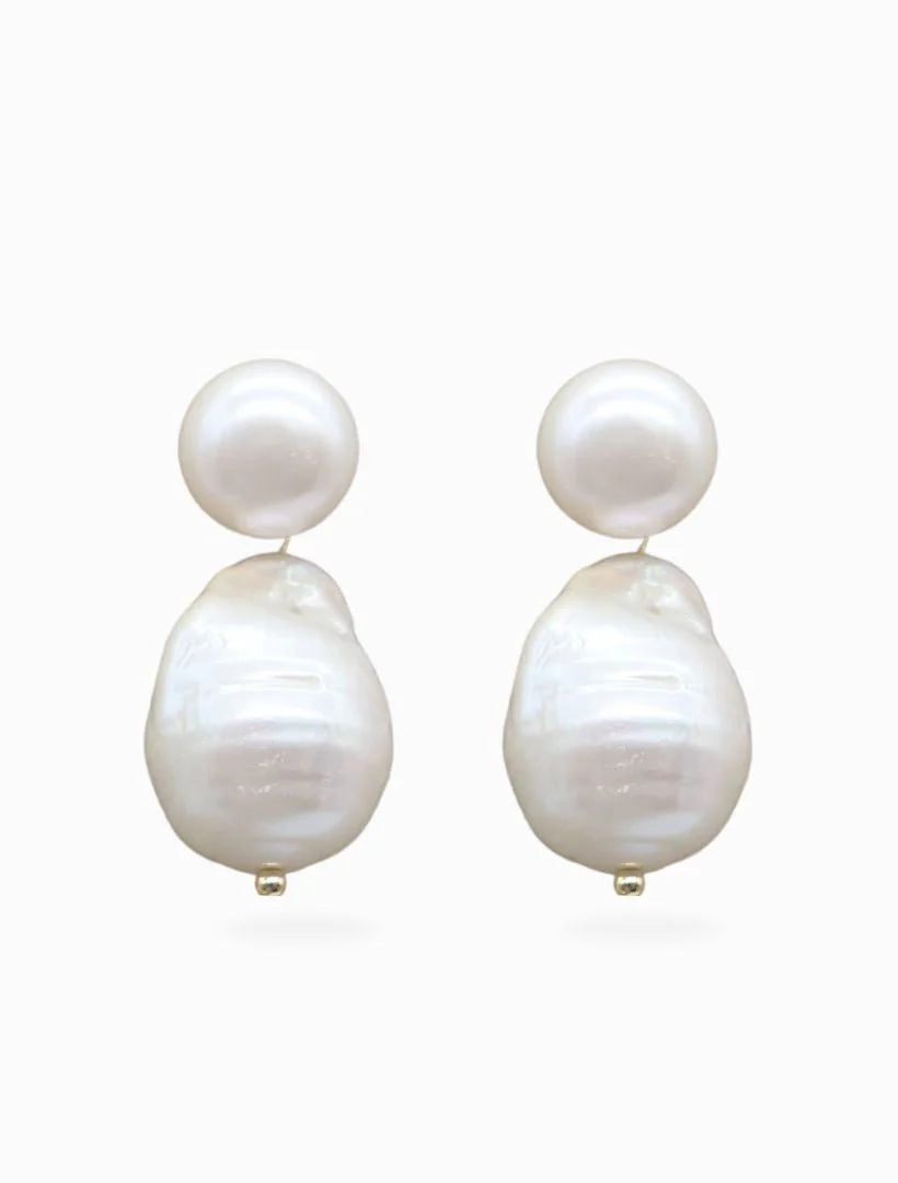 Large Pearl Drop Earrings