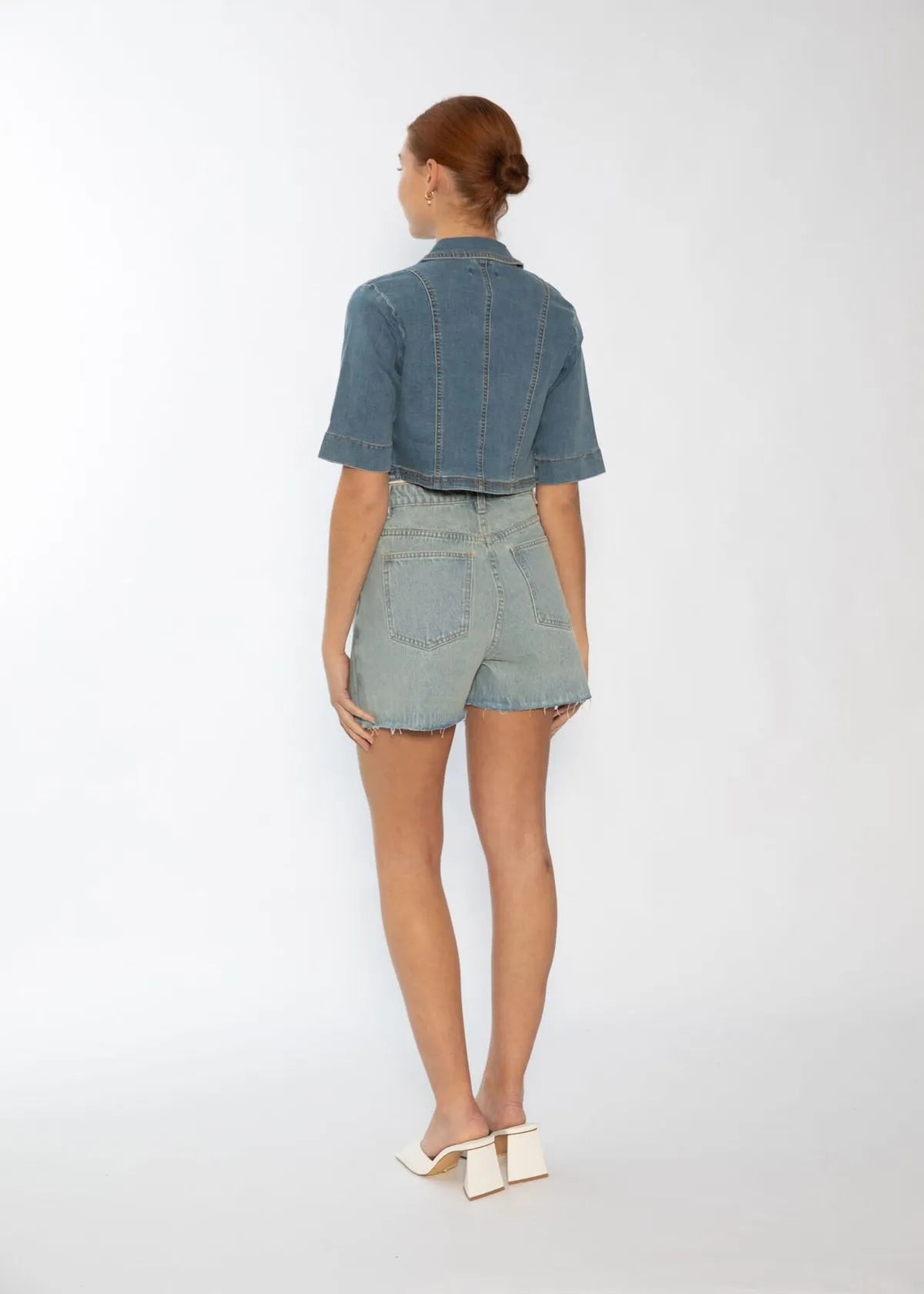 Leah Denim Skort