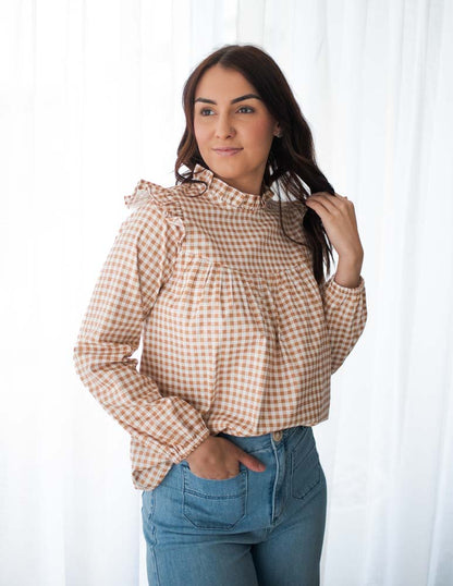 The Calliope Top - Caramel