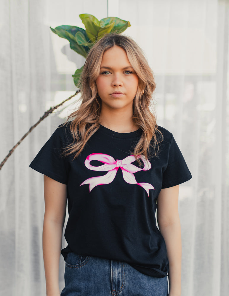 Ruffle + Bow Goldie Tee