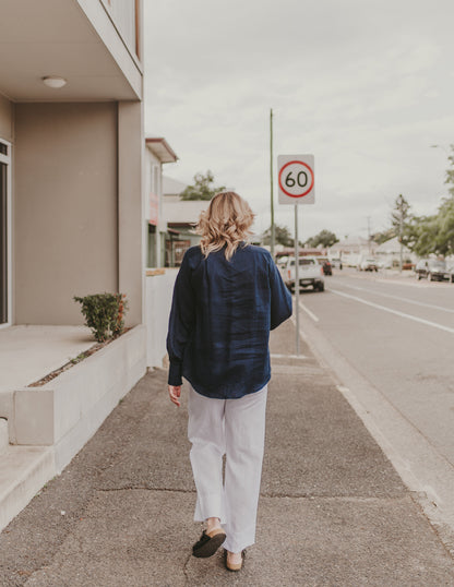 Sally Top - Navy