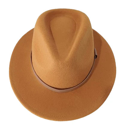 Vintage Mustard Fedora