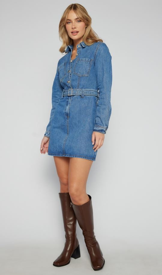 June Denim Dress