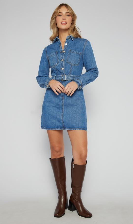 June Denim Dress