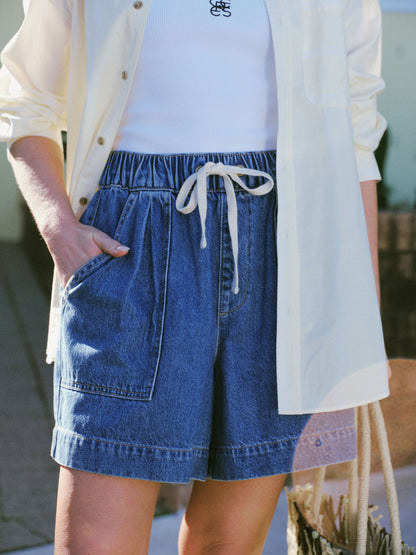 Indigo Denim Shorts