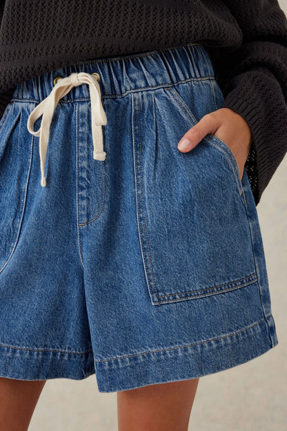 Indigo Denim Shorts