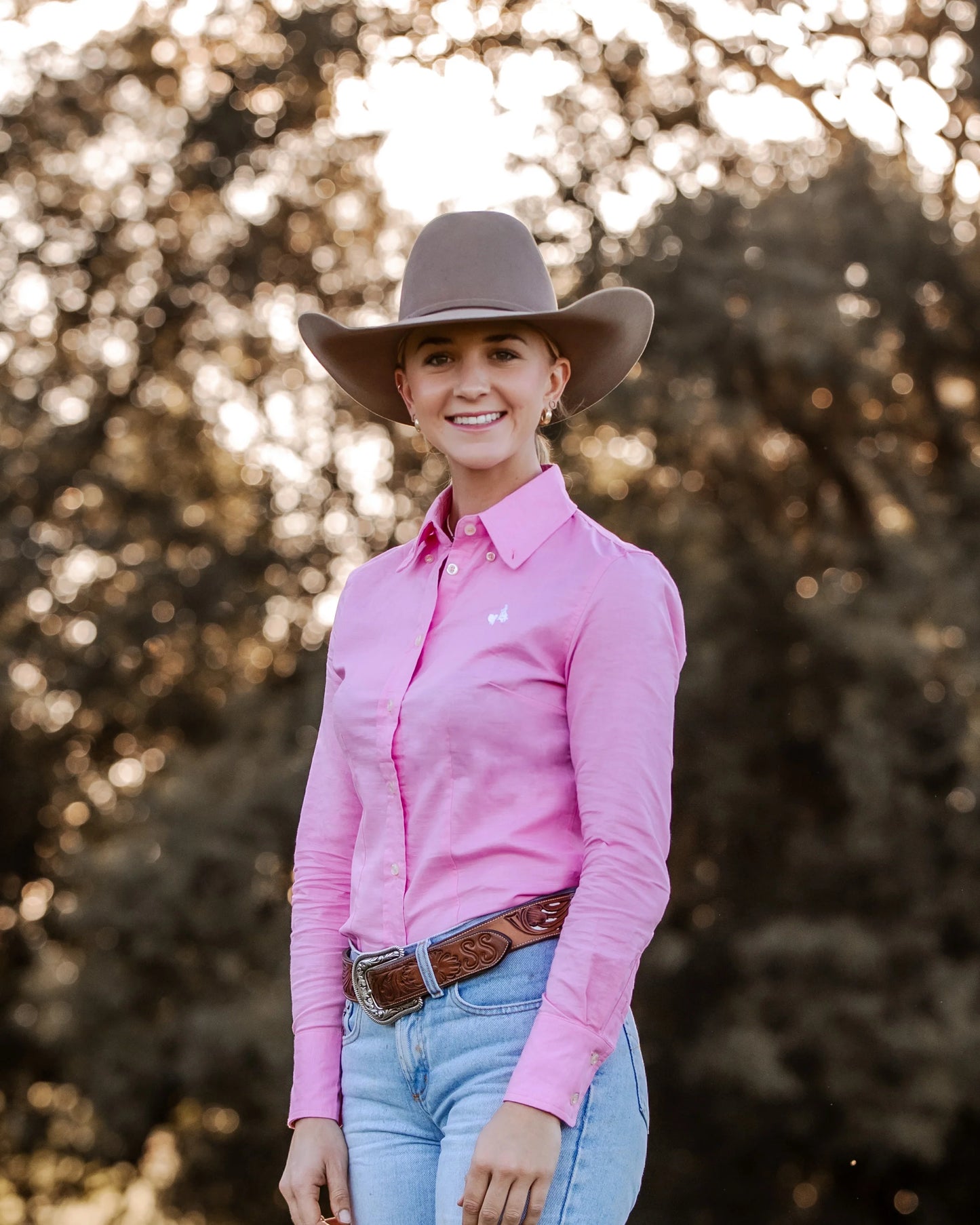 Ladies Top- Bright Pink