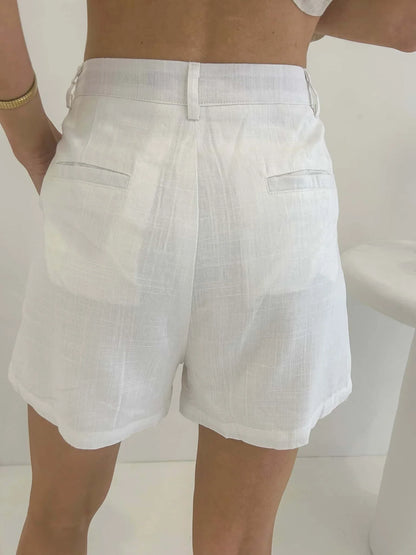 Ebony Shorts - White