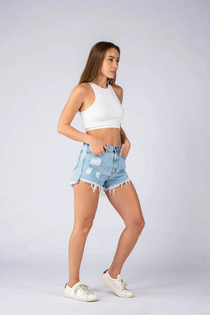 Leanne Denim Shorts