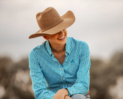 Ladies Top- Ocean Blue