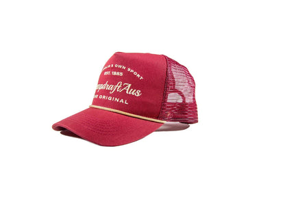 Dust Red Retro Trucker Cap