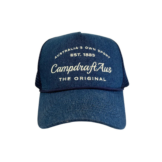 Classic Denim Retro Trucker Cap