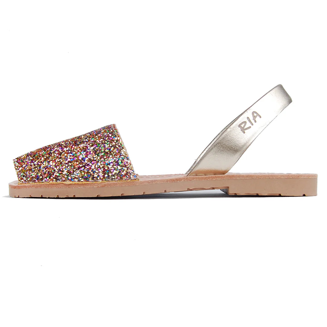 Glitter Sandals in Confetti