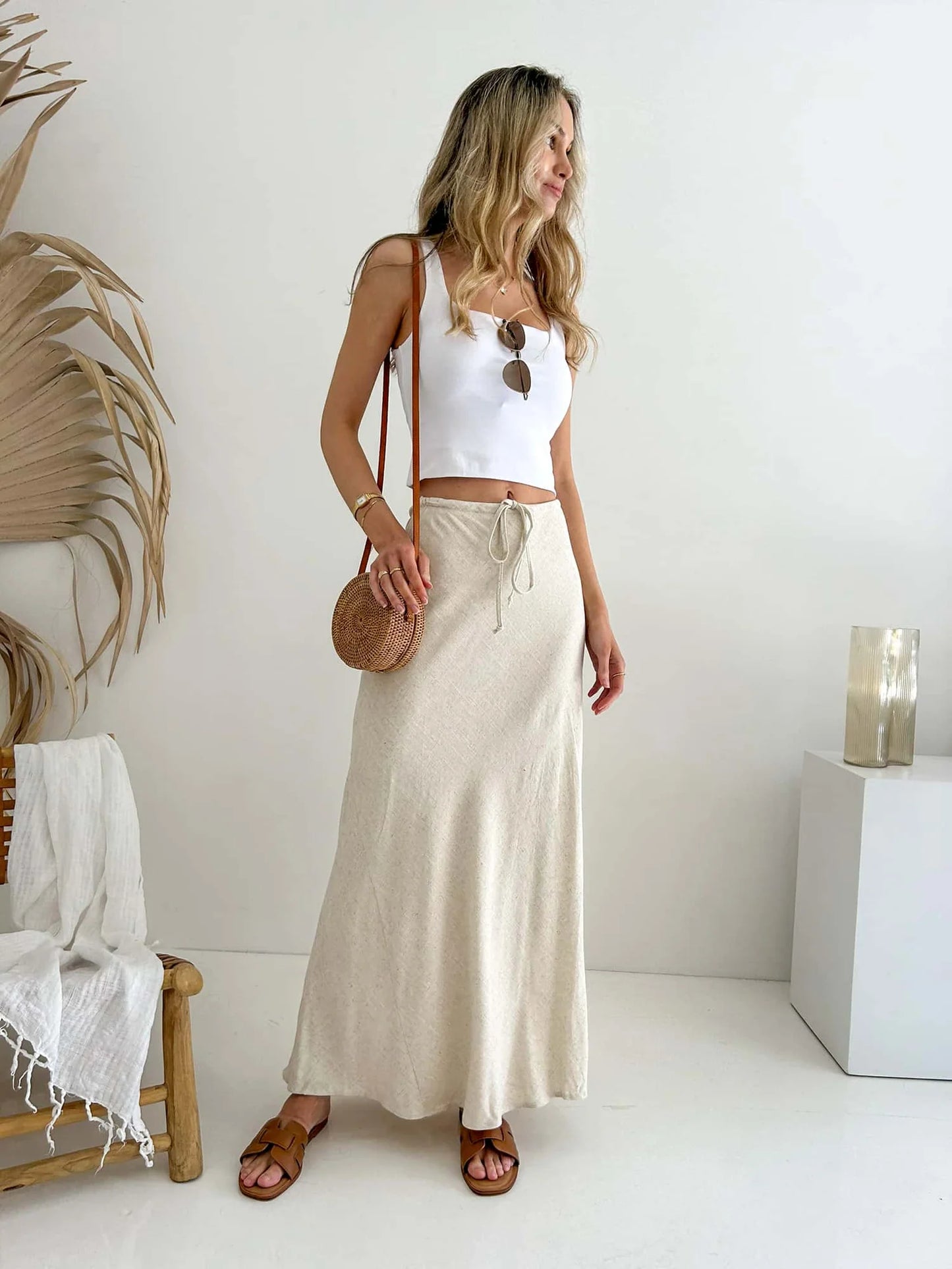 Isla Skirt - Beige