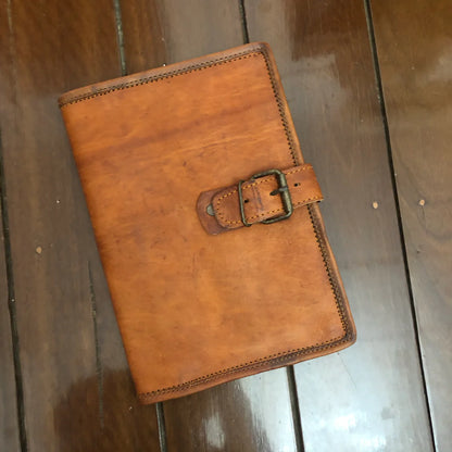 Leather A5 Cover with Buckle