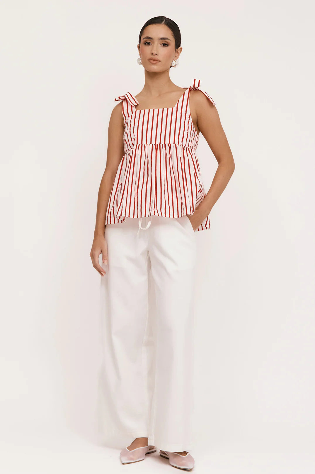 Noah Poplin Stripe Top