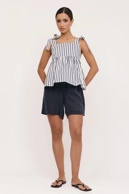 Noah Poplin Stripe Top