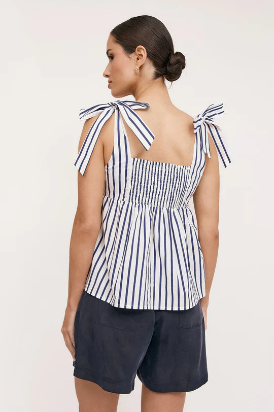 Noah Poplin Stripe Top