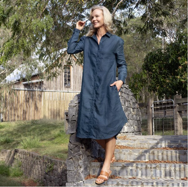 EVERYDAY ORGANIC LINEN DRESS