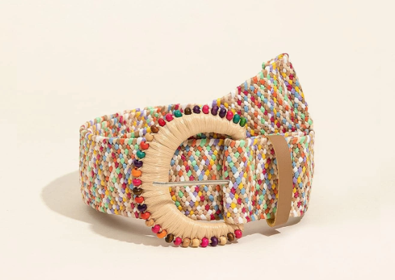 Confetti Straw Belt