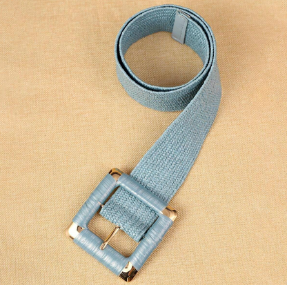 Blue Woven Boho Belt