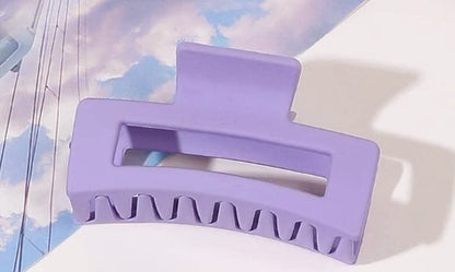 Purple Rectangle Hair Claw