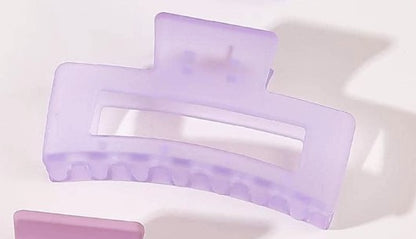 Purple Rectangle Hair Claw