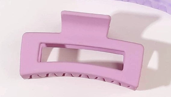 Purple Rectangle Hair Claw