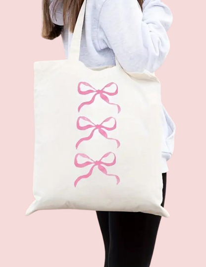 Ruffle + Bow Tote Bag