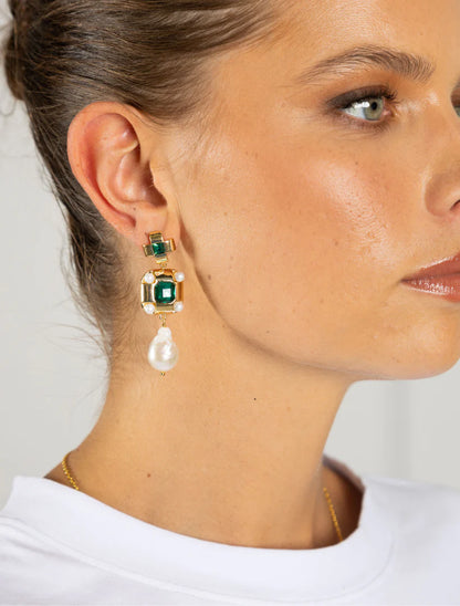 Symposium Ithaca Earrings -  Green