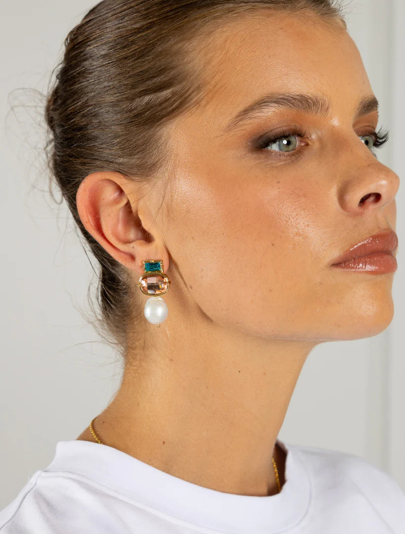 Symposium Corsica Earrings Aqua Pink