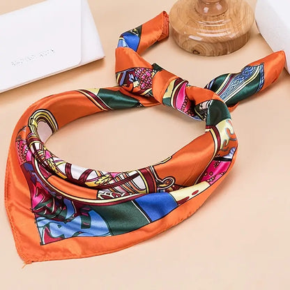 Tangerine Silk Bandana